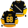 Penguins Jaromir Jagr Authentic Signed Black Fanatics Breakaway Jersey BAS Wit