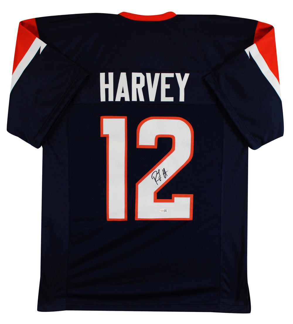 R.J. Harvey Authentic Signed Navy Pro Style Jersey Autographed JSA Witness