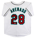 Nolan Arenado Authentic Signed White Pro Style Jersey Autographed JSA 2