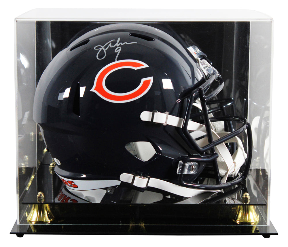 Bears Jim McMahon Signed Full Size Speed Rep Helmet W/ Case JSA Witness