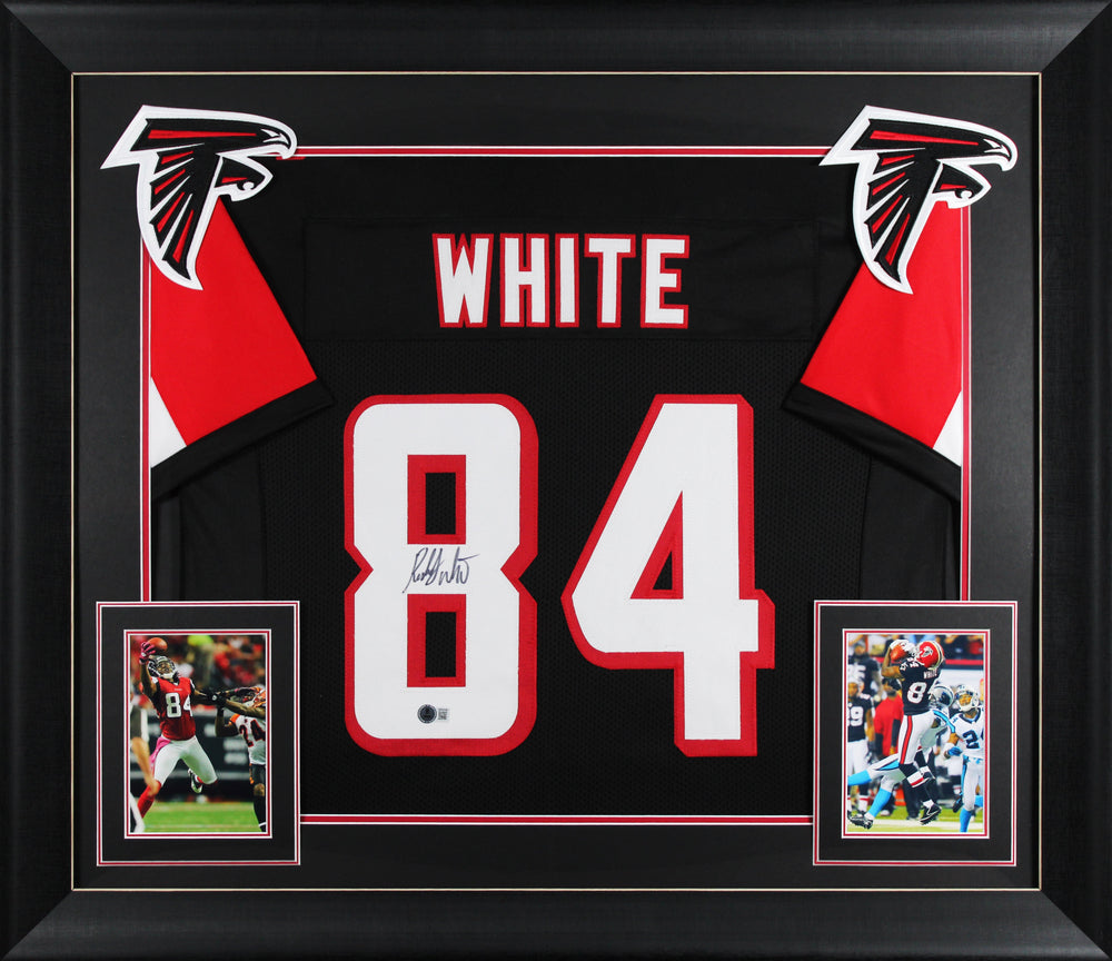 Roddy White Authentic Signed Black Pro Style Framed Jersey BAS Witnessed 2