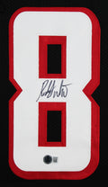 Roddy White Authentic Signed Black Pro Style Framed Jersey BAS Witnessed 2