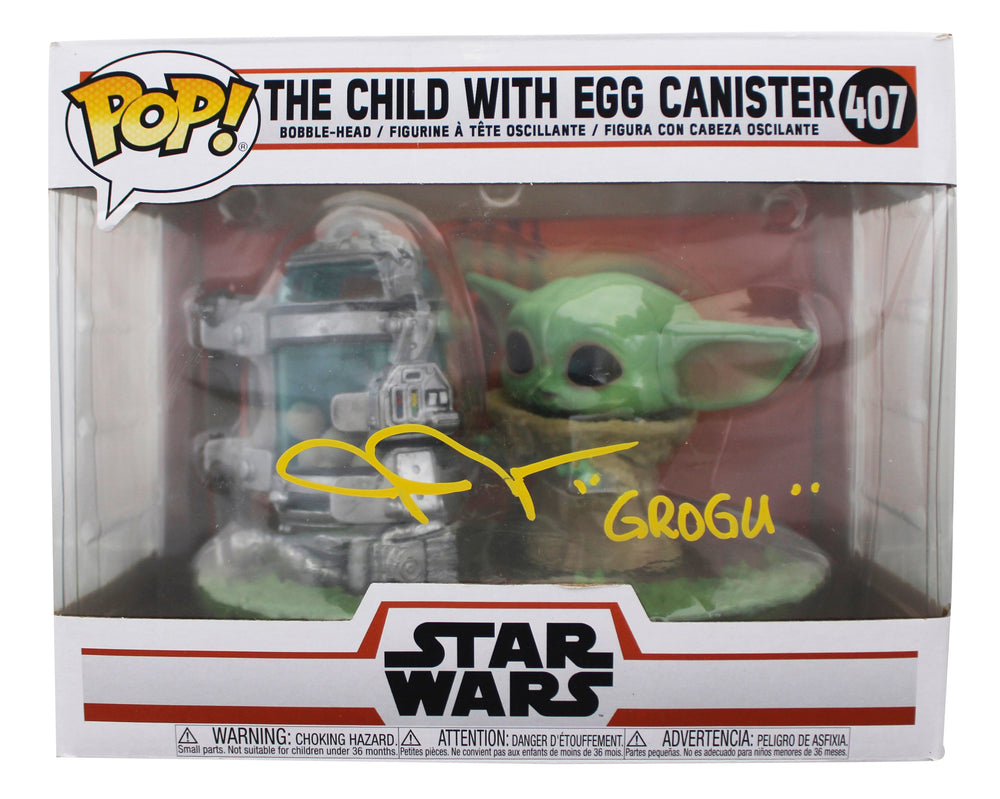 John Rosengrant The Mandalorian "Grogu" #407 Large Funko Pop Figure PSA #AJ38410