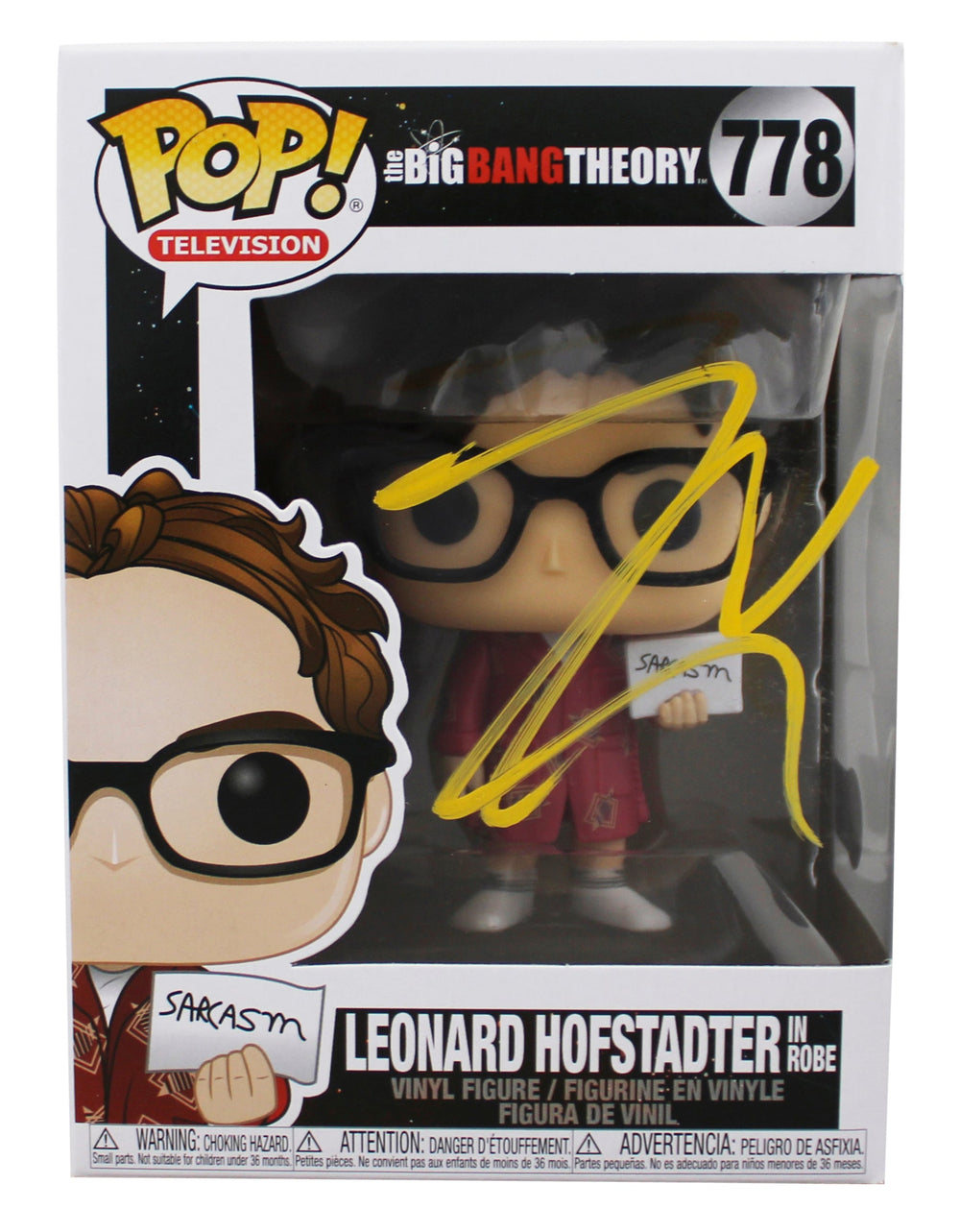 Johnny Galecki The Big Bang Theory Signed #778 Funko Pop Figure BAS #BU03232