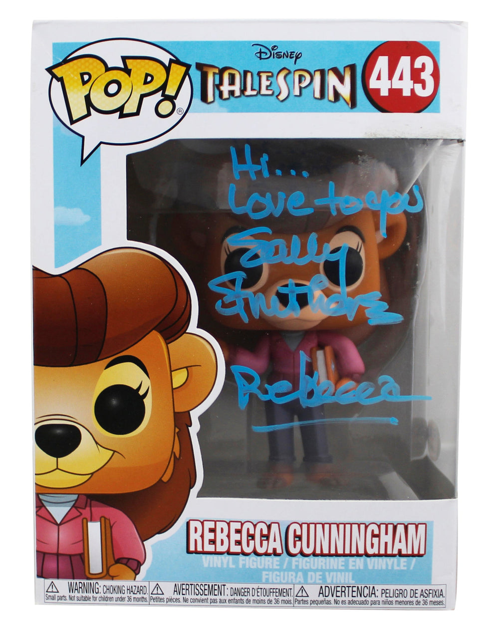Sally Struthers TaleSpin "Rebecca" Signed #443 Funko Pop Figure PSA/DNA #AJ38417