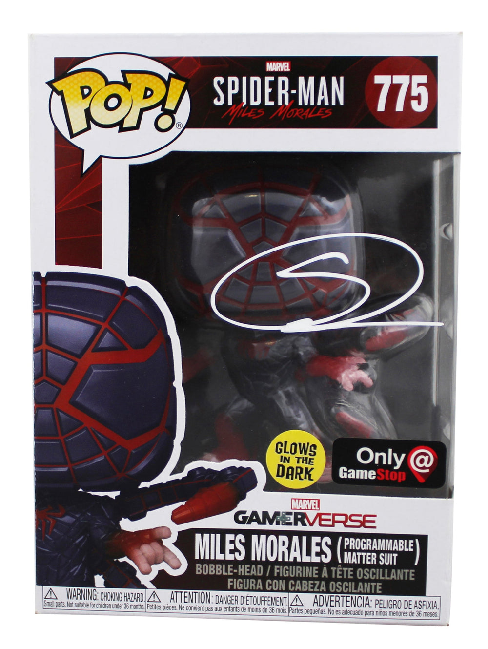 Shameik Moore Spider-Man Signed Miles Morales #775 Funko Pop Figure BAS #BH94530