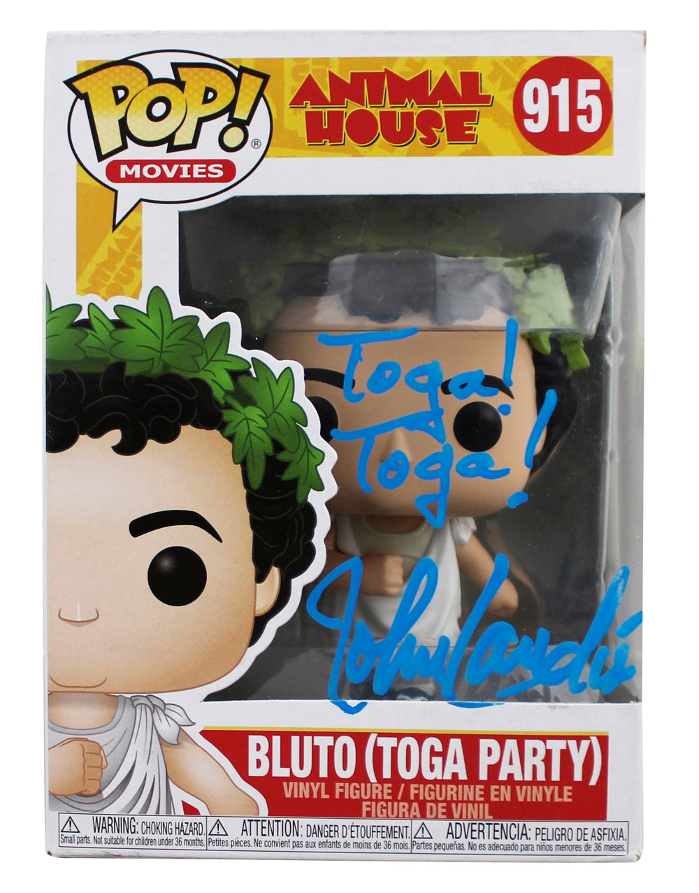 John Landis Animal House "Toga!" Signed #915 Funko Pop Figure PSA/DNA #AI53513