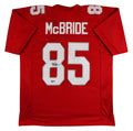 Trey McBride Authentic Signed Red Pro Style Jersey Autographed BAS Witnessed 2
