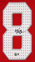 Trey McBride Authentic Signed Red Pro Style Jersey Autographed BAS Witnessed 2