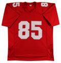 Trey McBride Authentic Signed Red Pro Style Jersey Autographed BAS Witnessed 2