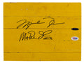 Michael Jordan & Magic Johnson Authentic Signed 8x10 Forum Floorboard PSA & UDA