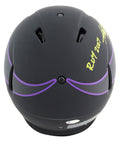 Adrian Peterson "2x Insc" Signed Eclipse Proline F/S Speed Helmet W/ Case BAS W