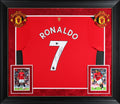 Manchester United Cristiano Ronaldo Signed Red Adidas Framed Jersey BAS #AB65115