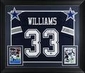 Javonte Williams Authentic Signed Navy Pro Style Framed Jersey BAS Witnessed