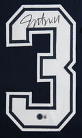 Javonte Williams Authentic Signed Navy Pro Style Framed Jersey BAS Witnessed
