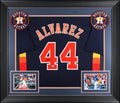 Yordan Alvarez Authentic Signed Navy Blue Pro Style Framed Jersey BAS Witnessed