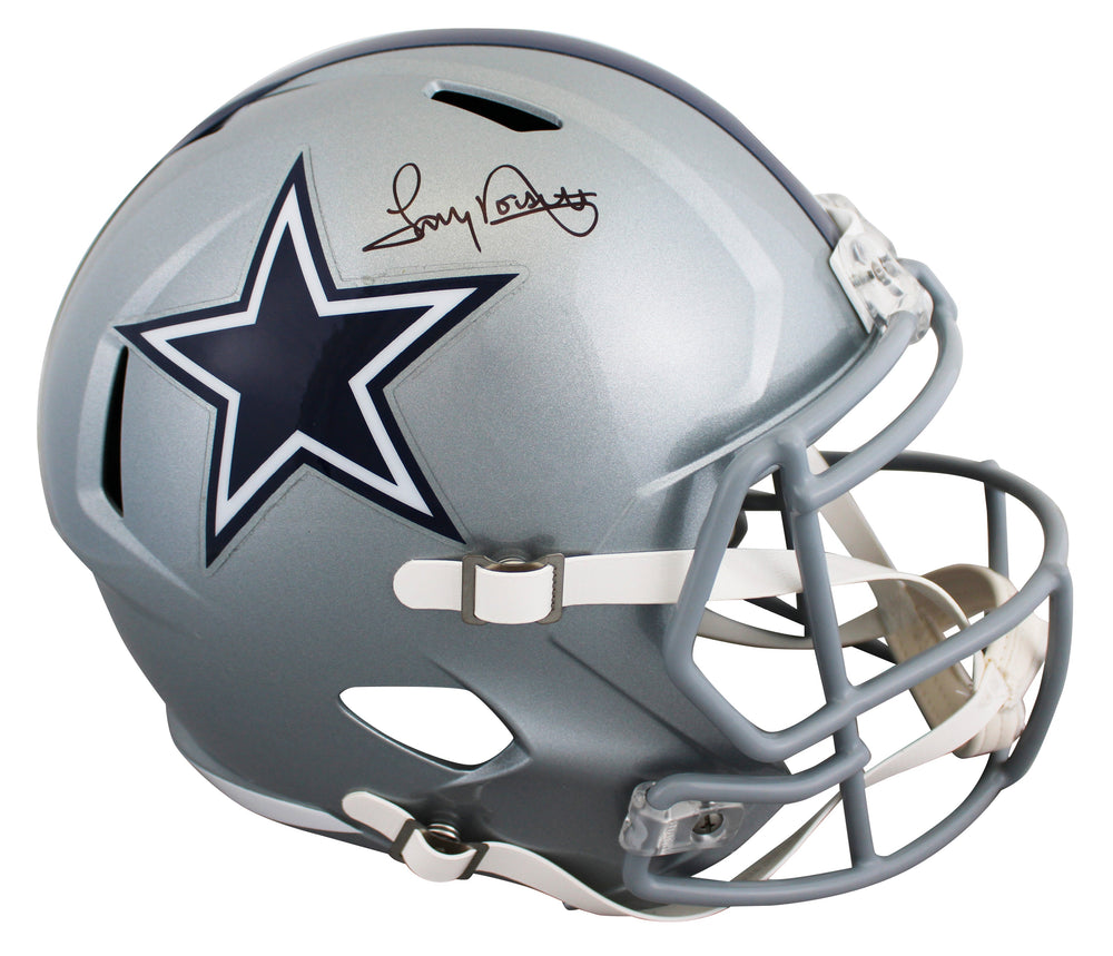 Cowboys Tony Dorsett Authentic Signed Full Size Speed Rep Helmet BAS Witnessed 3