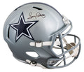 Cowboys Tony Dorsett Signed Full Size Speed Rep Helmet W/ Case BAS Witnessed 3