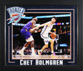 Thunder Chet Holmgren Signed 16x20 Horizontal Framed Photo Vs Suns JSA
