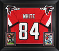 Roddy White Authentic Signed Red Pro Style Framed Jersey BAS Witnessed