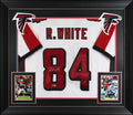 Roddy White Authentic Signed White Pro Style Framed Jersey BAS Witnessed