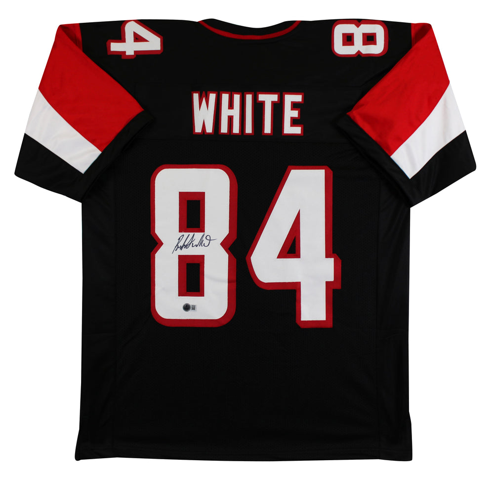 Roddy White Authentic Signed Black Pro Style Jersey Autographed BAS Witnessed 2