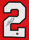 Georgia Dominique Wilkins Signed Red Pro Style Jersey JSA Witnessed #WA135361