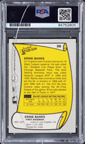 Cubs Ernie Banks Authentic Signed 1988 Pacific Legends #35 Card PSA/DNA Slabbed