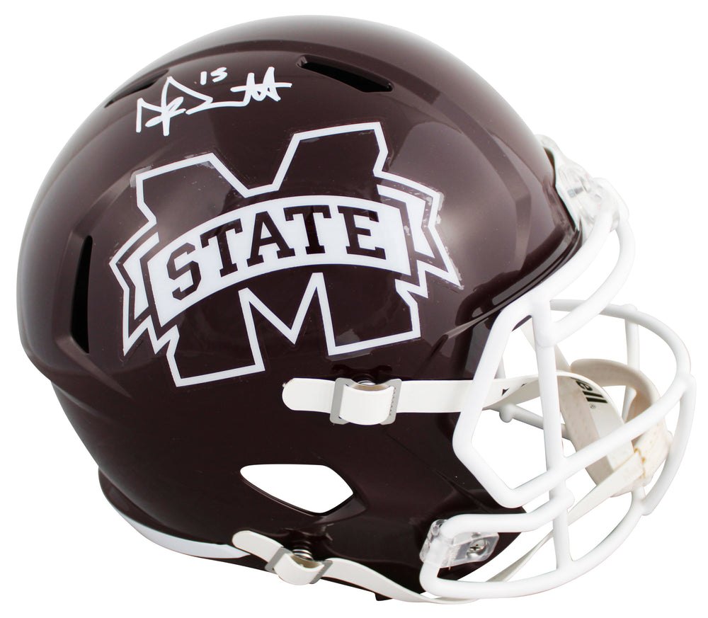 Mississippi State Dak Prescott Signed Full Size Speed Rep Helmet BAS Witnessed