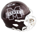 Mississippi State Dak Prescott Signed Full Size Speed Rep Helmet W/ Case BAS Wit