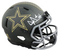Cowboys Dak Prescott Signed STS IV Speed Mini Helmet W/ Case BAS Witnessed