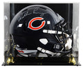 Bears William Perry Signed Full Size Speed Rep Helmet W/ Case JSA Witness