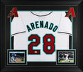 Nolan Arenado Authentic Signed White Pro Style Framed Jersey Autographed JSA 2