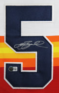 Jeff Bagwell Authentic Signed White Pro Style Framed Jersey BAS #BQ96645