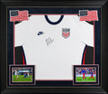 Ricardo Pepi Team USA Signed White Nike Framed Jersey BAS Witnessed #WS08485