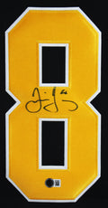 Penguins Jaromir Jagr Signed Black Fanatics Breakaway Framed Jersey BAS Witness