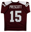 Mississippi State Dak Prescott Signed Maroon Pro Style Jersey BAS Witnessed