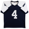 Dak Prescott Authentic Signed Navy Thanksgiving Pro Style Jersey BAS Witnessed