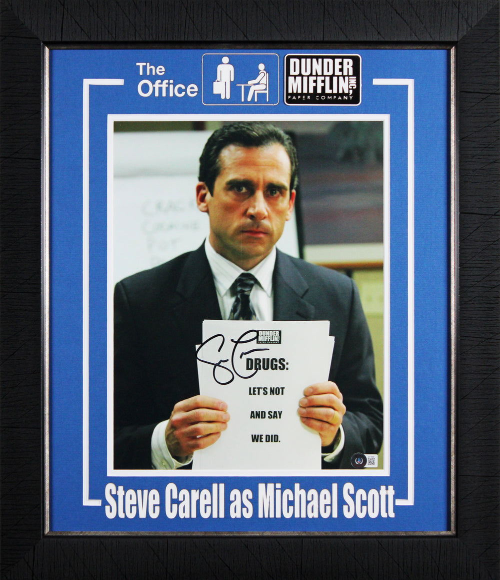 Steve Carell The Office Authentic Signed 11x14 Framed Photo BAS #BL79989