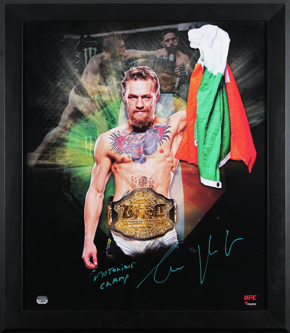 Conor McGregor Authentic Signed Framed 20x24 Photo Fanatics #0570535