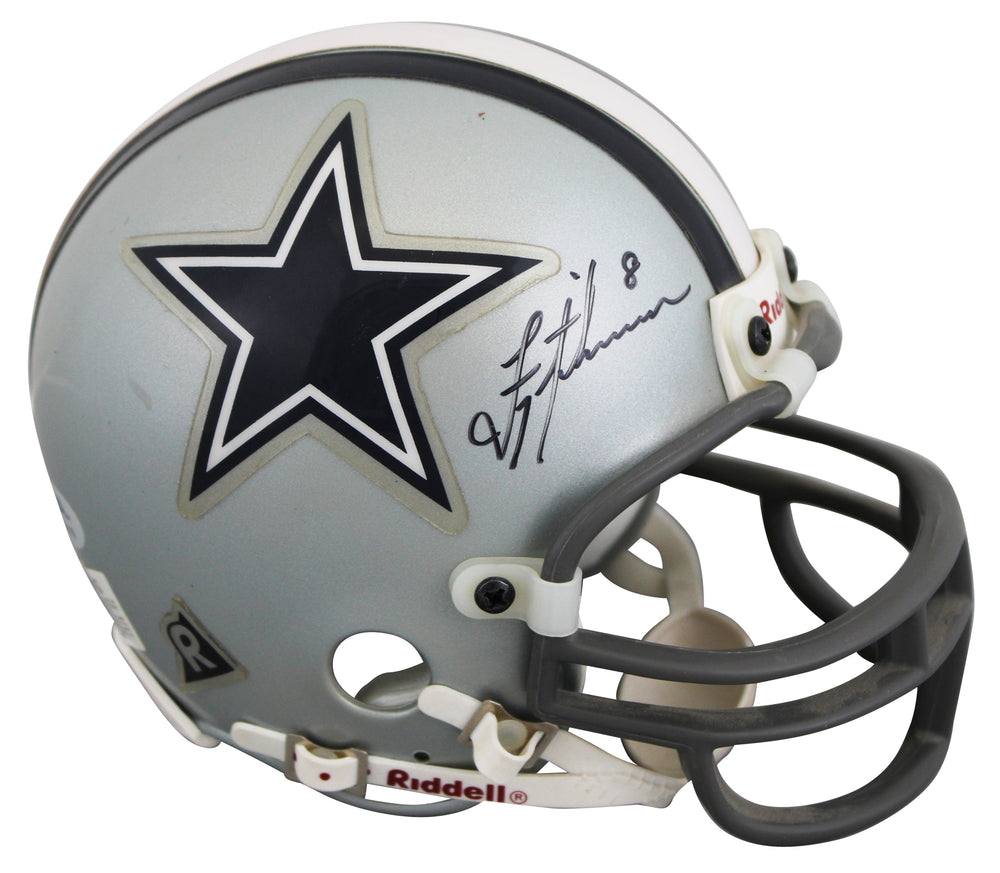 Cowboys Troy Aikman Authentic Signed VSR4 Mini Helmet PSA/DNA #AQ49110