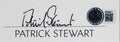 Patrick Stewart Star Trek: The Next Generation Signed & Framed Cut Signature BAS