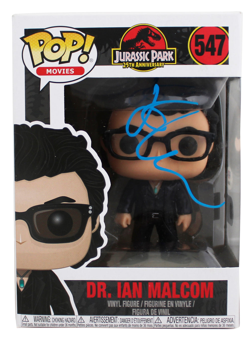 Jeff Goldblum Jurassic World Signed #547 Funko Pop Vinyl Figure PSA/DNA #AQ49664