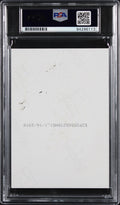 Dick Vermeil "Slot Hook Swing" Signed 3.5x5 Photo w/ Hand Drawn Play PSA Slabbed