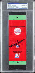 Athletics Reggie Jackson 1972 WS Game 3 Full Ticket Auto 10! PSA/DNA Slabbed
