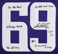 Vikings Jared Allen "6x Insc" Signed Purple Nike Limited Framed Jersey BAS Wit