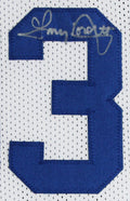 (3) Staubach, Dorsett & Pearson Signed White Pro Style Framed Jersey BAS Witness