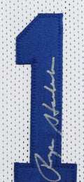 (3) Staubach, Dorsett & Pearson Signed White Pro Style Framed Jersey BAS Witness
