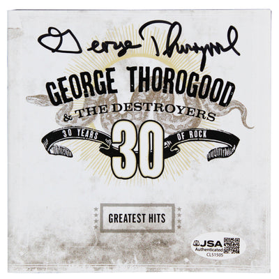 George Thorgood Authentic Signed Greatest Hits CD Booklet JSA #CL51505