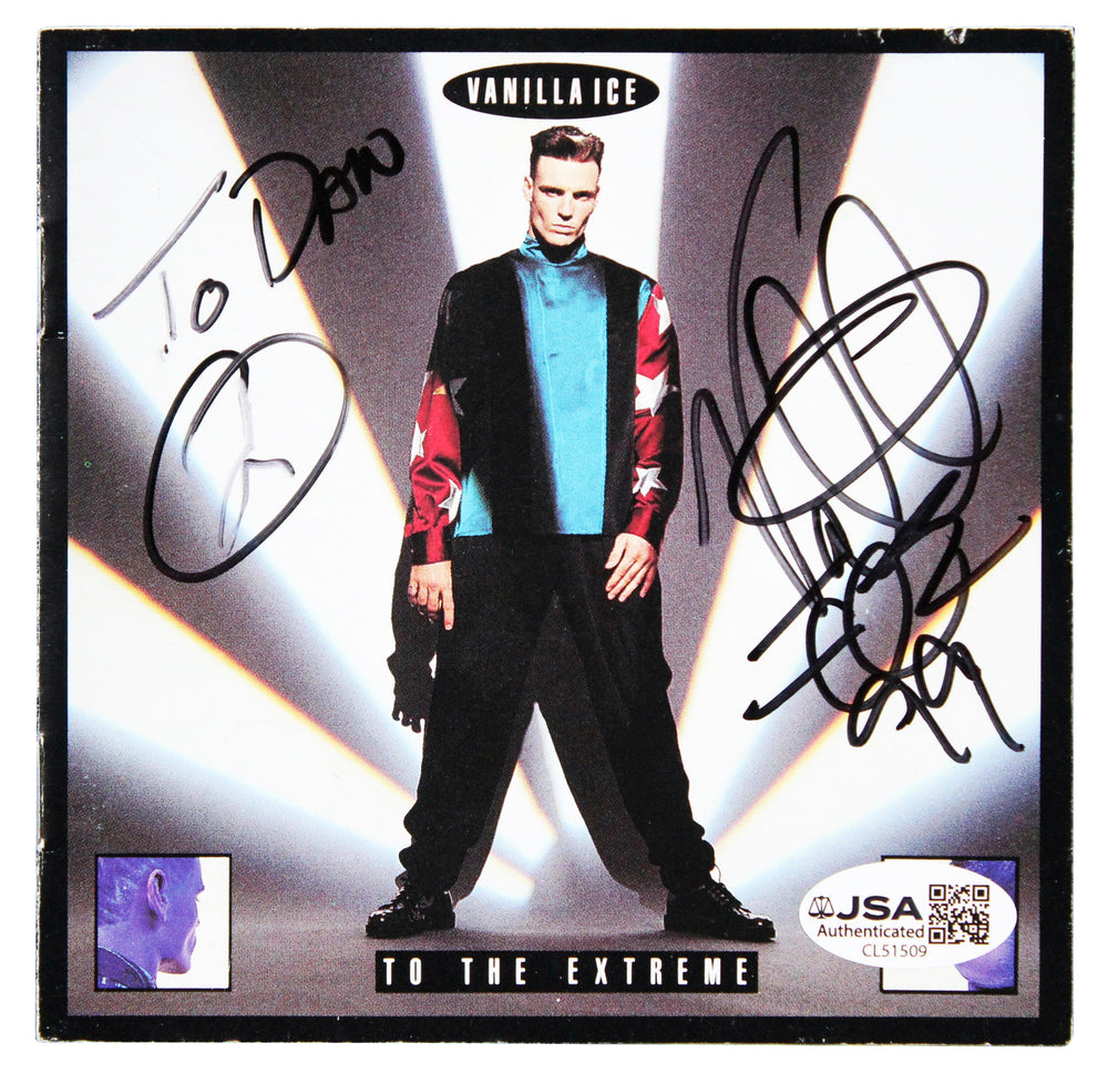 Vanilla Ice "To Don, Peace" Signed To The Extreme CD Booklet JSA #CL51509